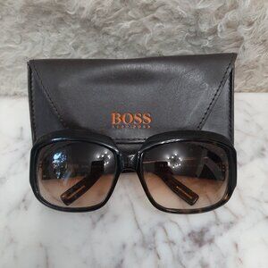 Hugo Boss Hawks-Bill Shell Brown Gradient Lens Sunglass Made in Italy 0086